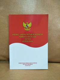 Undang - Undang Republik Indonesia Nomor 40 Tahun 2009 Tentang Kepemudaan